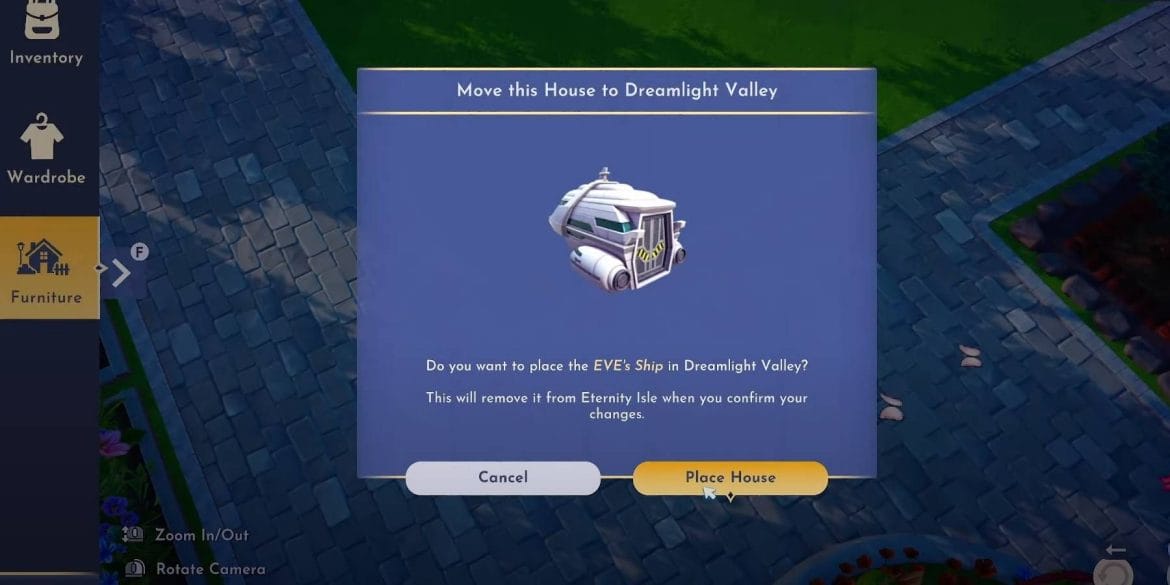 Disney Dreamlight Valley  Movendo a casa do navio de EVE do Vale para a Ilha da Eternidade
